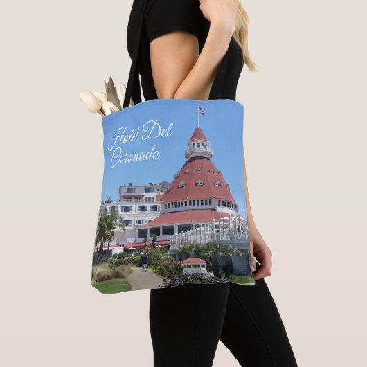 Hotel Del Coronado All-Over-Print Canvas tas (Dichtbij)