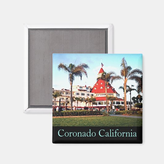 Hotel Del Coronado, fotomagneet Magneet (Voorkant / Achterkant)