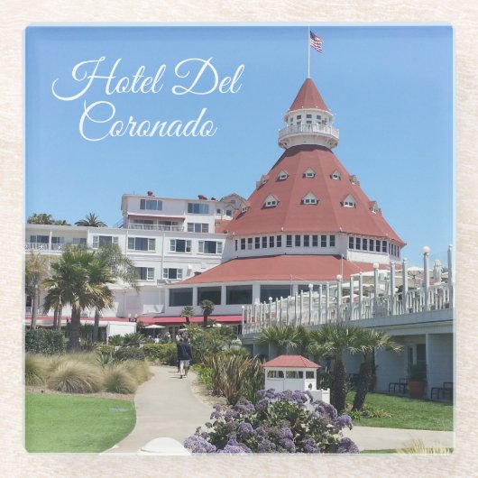 Hotel Del Coronado Glass Onderzetter Glazen Onderzetter (Voorkant)