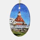 Hotel Del Coronado Keramisch Ornament (Links)