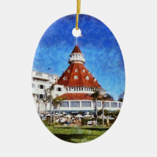 Hotel Del Coronado Keramisch Ornament (Voorkant)