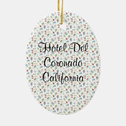 Hotel Del Coronado Keramisch Ornament (Achterkant)