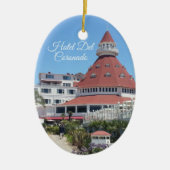 Hotel Del Coronado Oval Ornament (Voorkant)