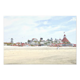Hotel del Coronado San Diego, Californië Foto Afdruk