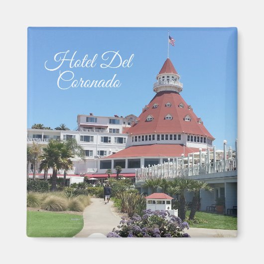 Hotel Del Coronado Square Magnet (Voorkant)
