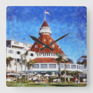 Hotel Del Coronado Vierkante Klok