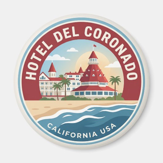 Hotel del Coronado VS Magneet (Voorkant)