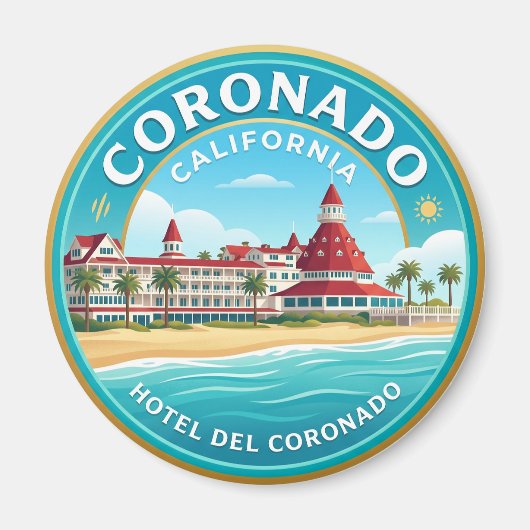 Hotel del Coronado VS Magneet (Voorkant)