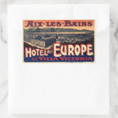 Hotel del Europe (Aix Les Bains) Rechthoekige Sticker (Tas)