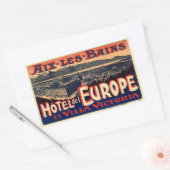 Hotel del Europe (Aix Les Bains) Rechthoekige Sticker (Envelop)