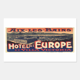 Hotel del Europe Rechthoekige Sticker