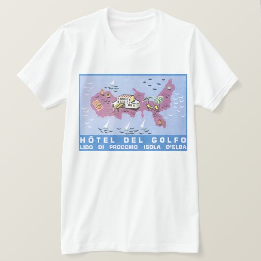 Hotel Del Golfo, Elba T-shirt (Design voorkant)