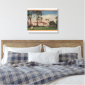 Hotel Del Monte en Archery Lawn - Monterey, CA Canvas Afdruk (Insitu (Slaapkamer))