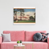 Hotel Del Monte en Archery Lawn - Monterey, CA Canvas Afdruk (Insitu (Woonkamer))