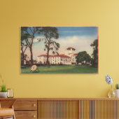 Hotel Del Monte en Archery Lawn - Monterey, CA Canvas Afdruk (Insitu (Woonkamer))