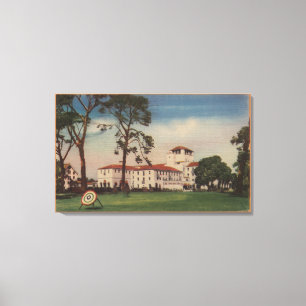 Hotel Del Monte en Archery Lawn - Monterey, CA Canvas Afdruk