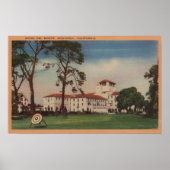 Hotel Del Monte en Archery Lawn - Monterey, CA Poster (Voorkant)