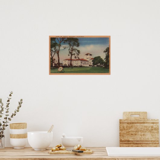 Hotel Del Monte en Archery Lawn - Monterey, CA Poster (Keuken)
