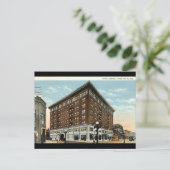 Hotel Deming, Terre Haute, Indiana 1933 Briefkaart (Staand voorkant)