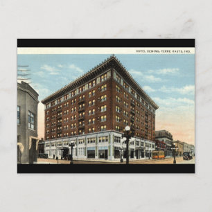 Hotel Deming, Terre Haute, Indiana 1933 Briefkaart