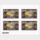 Hotel des Anglais (Menton Frankrijk) Rechthoekige Sticker (Vel)