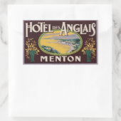 Hotel des Anglais (Menton Frankrijk) Rechthoekige Sticker (Tas)