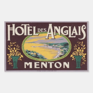 Hotel des Anglais (Menton Frankrijk) Rechthoekige Sticker