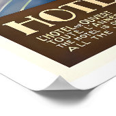 Hotel des Anglais Menton Oude Reisposter Poster (Hoek)