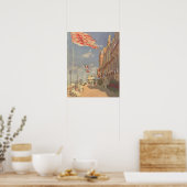 Hotel des Roches Noires in Trouville - Claude Mone Poster (Keuken)