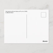 Hotel des Roches Noires, Trouville van Claude Mone Briefkaart (Achterkant)