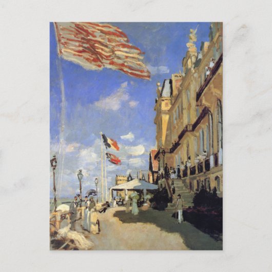 Hotel des Roches Noires, Trouville van Claude Mone Briefkaart (Voorkant)