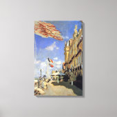 Hotel des Roches Noires, Trouville van Claude Mone Canvas Afdruk (Voorkant)