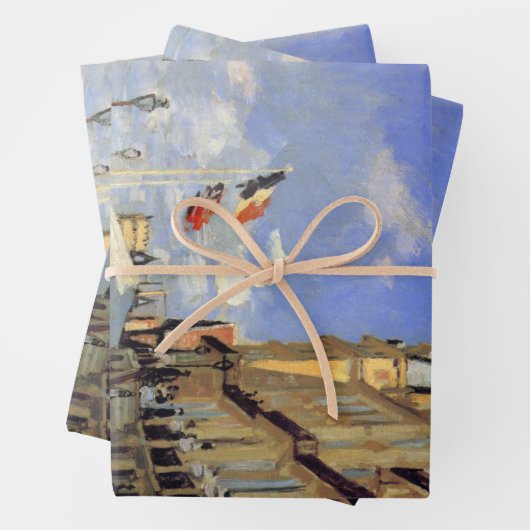 Hotel des Roches Noires, Trouville van Claude Mone Inpakpapier Vel (In situ)