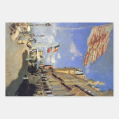 Hotel des Roches Noires, Trouville van Claude Mone Inpakpapier Vel (Voorkant)