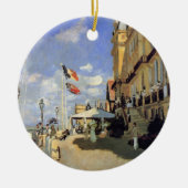 Hotel des Roches Noires, Trouville van Claude Mone Keramisch Ornament (Voorkant)