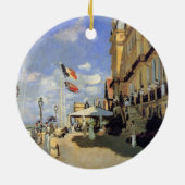 Hotel des Roches Noires, Trouville van Claude Mone Keramisch Ornament (Achterkant)