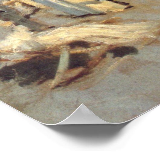 Hotel des Roches Noires, Trouville van Claude Mone Poster (Hoek)