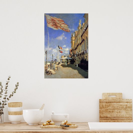 Hotel des Roches Noires, Trouville van Claude Mone Poster (Keuken)