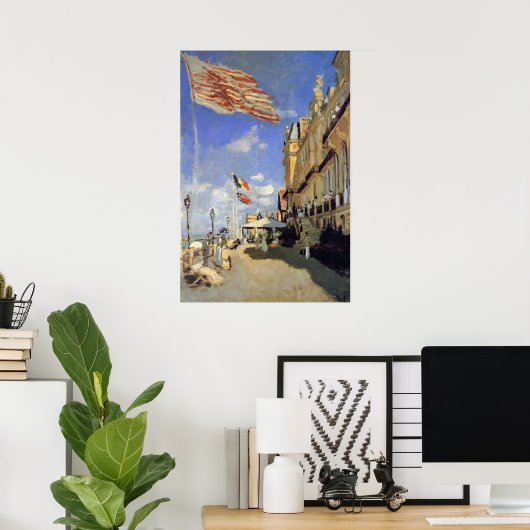 Hotel des Roches Noires, Trouville van Claude Mone Poster (Thuiskantoor)