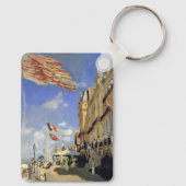 Hotel des Roches Noires, Trouville van Claude Mone Sleutelhanger (Achterkant)