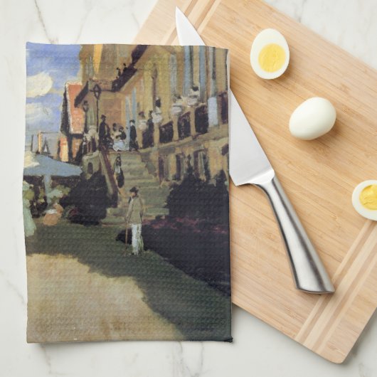 Hotel des Roches Noires, Trouville van Claude Mone Theedoek (Quarter Fold)