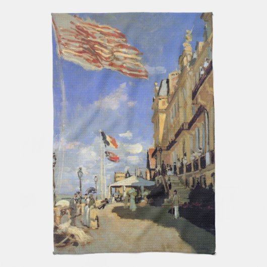 Hotel des Roches Noires, Trouville van Claude Mone Theedoek (Verticaal)