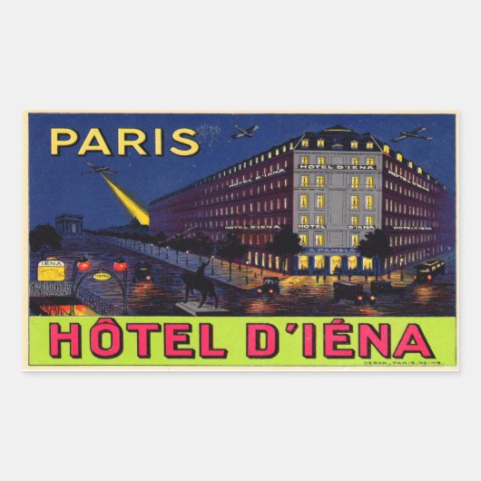 Hôtel d'Iéna Rechthoekige Sticker (Voorkant)