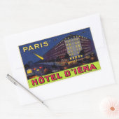 Hôtel d'Iéna Rechthoekige Sticker (Envelop)