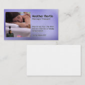 Hotel Diensten | Spa | Massage Visitekaartje (Voorkant / Achterkant)