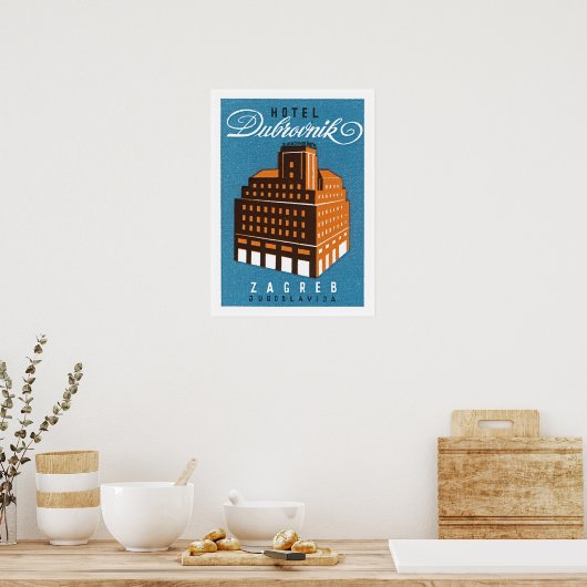 Hotel Dubrovnik ~ Zagred Poster (Keuken)