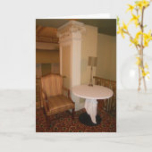 "Hotel Duluth Chair & Table" Hallowe’en Kaart (Gele Bloem)