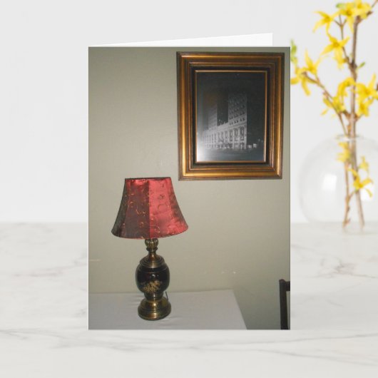 "Hotel Duluth Tafelsetting" Hallowe’en Kaart (Gele Bloem)