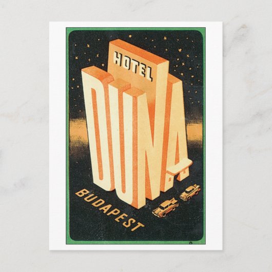 Hotel Duna, Boedapest Briefkaart (Voorkant)