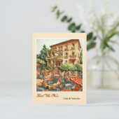  hotel en Lido Venezia (Venetië Beach) Italië Briefkaart (Staand voorkant)